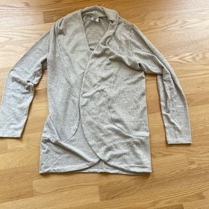 Marled Soft Gray Knit Cardigan NWOT